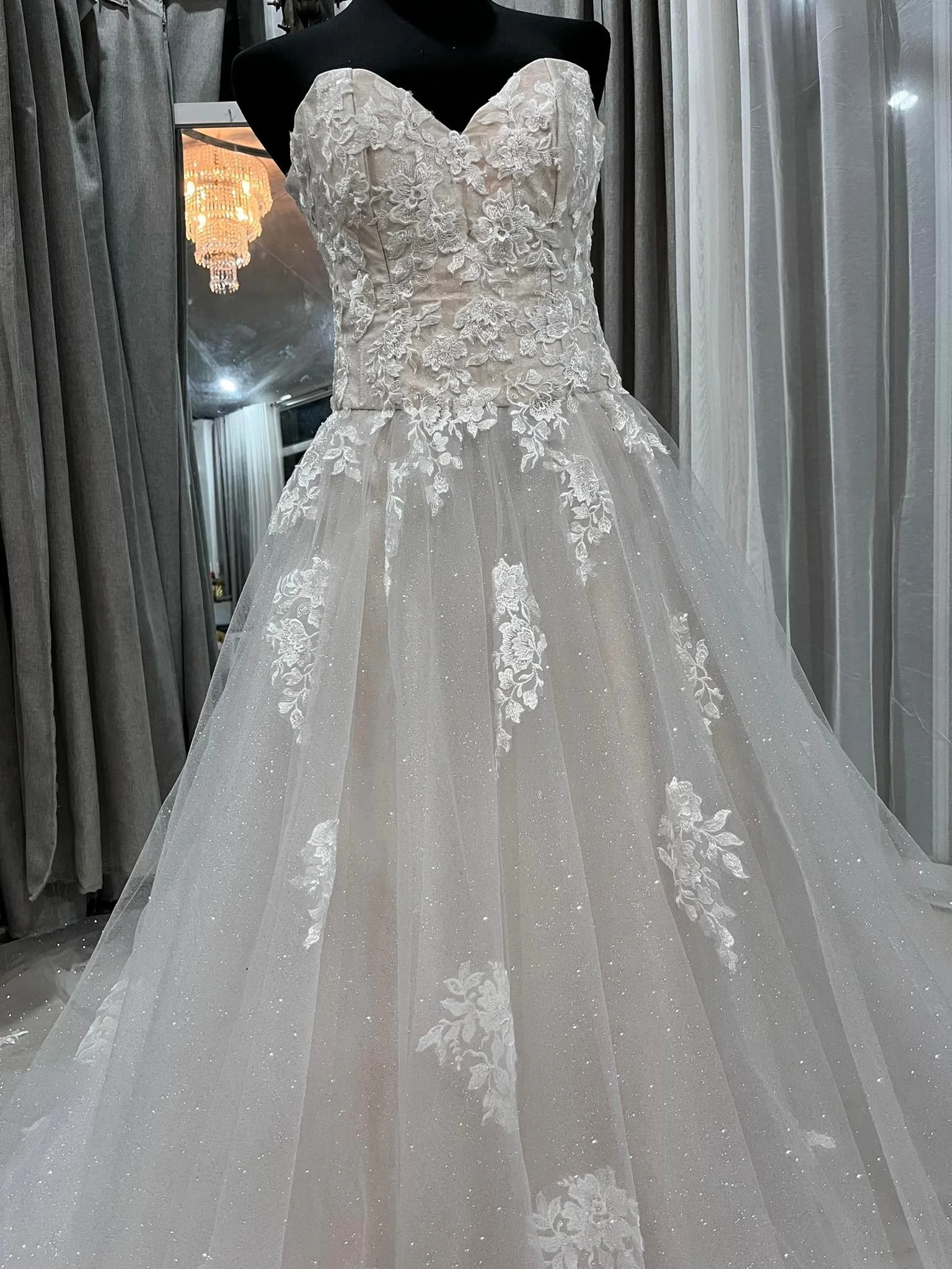 Order 412 Princess Gold and Ivory Wedding Dress With Pockets and